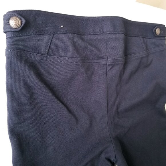Talbots Womens 6 Lexington Pant Navy Blue Ponte Ankle Stretch Career Office - Picture 7 of 15